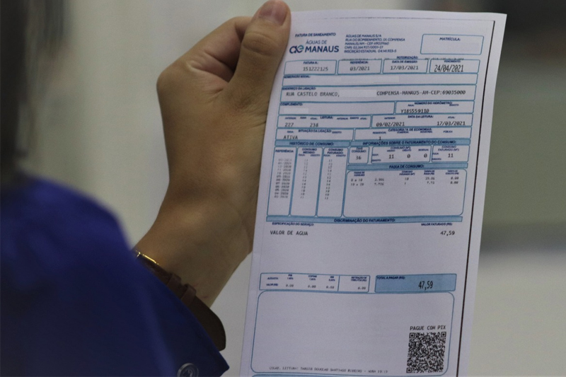 Reajuste de 5,52% na conta de água entra em vigor em Manaus