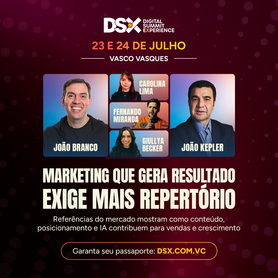 DSX 2026 reúne em Manaus especialistas para ensinar estratégias de marketing que geram mais vendas e resultados
