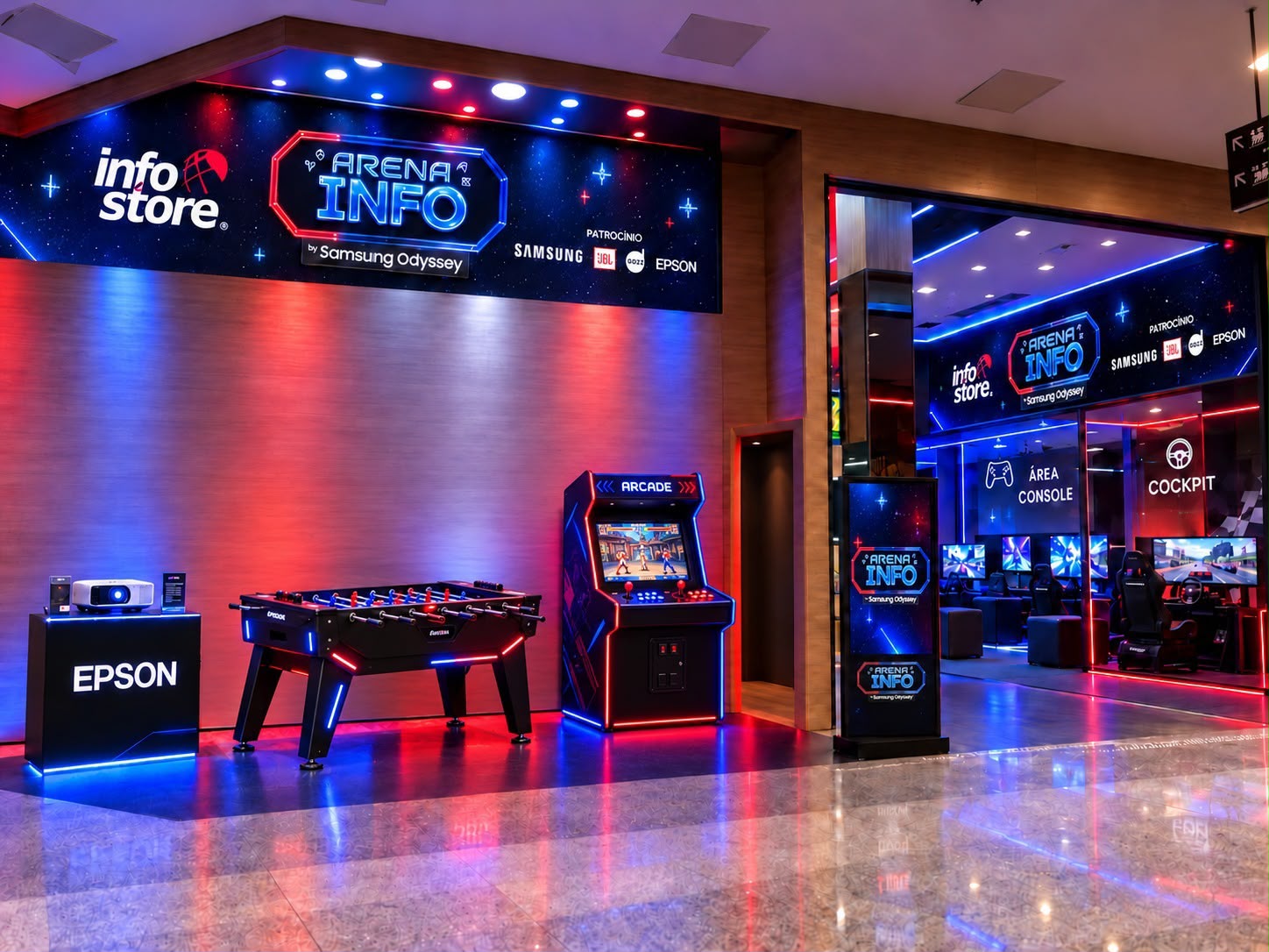 Arena Info by Samsung Odyssey games, oficinas e concursos de cosplay em Manaus